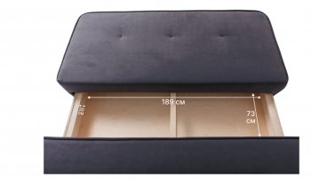 Диван-кровать 1001 графит (Brendoss) в Урае - uraj.mebel-e96.ru