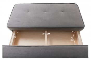 Диван-кровать 1001 серый (Brendoss) в Урае - uraj.mebel-e96.ru