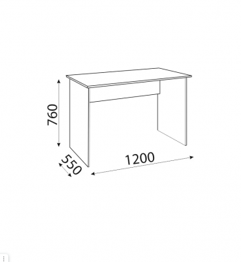 Стол с ящиками Осло М16+М17 (Риннер) в Урае - uraj.mebel-e96.ru