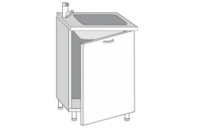 2.60.2мн Кира Шкаф-стол под мойку (накладную) с одной дверцей в Урае - uraj.mebel-e96.ru | фото