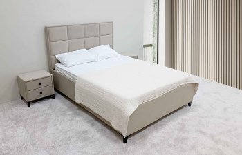 Кровать с подъемным механизмом Мега беж (Лин) в Урае - uraj.mebel-e96.ru