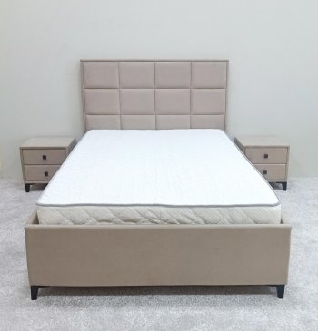 Кровать с подъемным механизмом Мега беж (Лин) в Урае - uraj.mebel-e96.ru