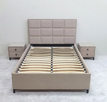 Кровать с подъемным механизмом Мега беж (Лин) в Урае - uraj.mebel-e96.ru