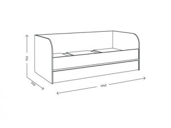 Кровать выкатная Адел (Комфорт) в Урае - uraj.mebel-e96.ru