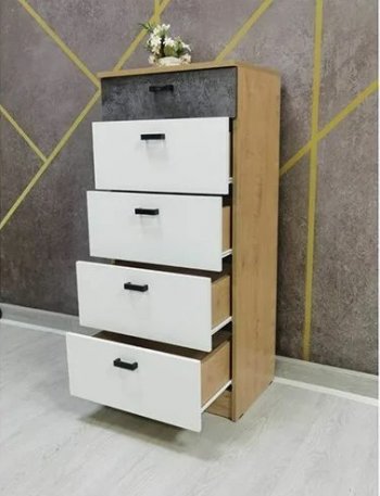 Спальный гарнитур Адель модульный вотан/белый (Эра) в Урае - uraj.mebel-e96.ru