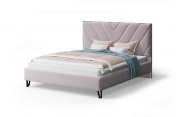Кровать Аделия мягкая Dusty rose (пепельная роза), 1600 (МЛК) в Урае - uraj.mebel-e96.ru