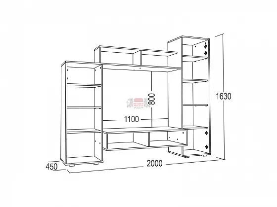 Стенка Александра-5 в Урае - uraj.mebel-e96.ru