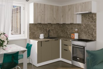 Кухонный гарнитур Альба мега прайм 1600х1700 мм (Герда) в Урае - uraj.mebel-e96.ru