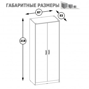 Шкаф 2-х дверный Альфа 13.42 солнечный свет в Урае - uraj.mebel-e96.ru