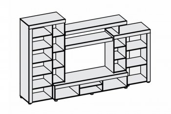 Гостиная Аллегро вар. 1 (Диал) в Урае - uraj.mebel-e96.ru