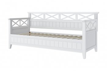 Кровать из массива Амелия белый античный (БМ) в Урае - uraj.mebel-e96.ru