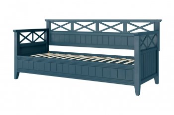 Кровать из массива Амелия сапфир без ящиков (БМ) в Урае - uraj.mebel-e96.ru