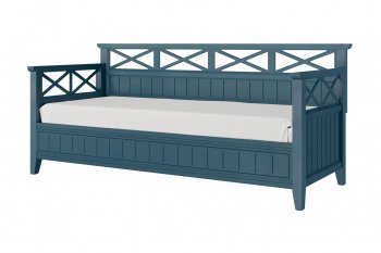 Кровать из массива Амелия сапфир без ящиков (БМ) в Урае - uraj.mebel-e96.ru