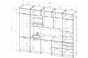 Кухонный гарнитур Антика экстра 5 3000 мм (Герда) в Урае - uraj.mebel-e96.ru