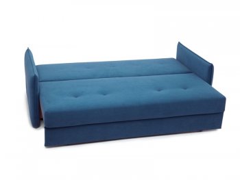 Диван Аура 3П, велюр Амели (синий) 09 (Аврора) в Урае - uraj.mebel-e96.ru