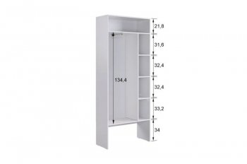 Прихожая Баско К7 (белое дерево) (Мебельсон) в Урае - uraj.mebel-e96.ru