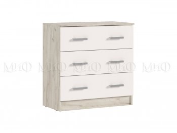 Комод 3 ящика Бася крафт/кашемир (Миф) в Урае - uraj.mebel-e96.ru