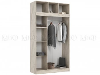 Шкаф-купе 1300 мм +антресоль Роджина крафт/кашемир (Миф) в Урае - uraj.mebel-e96.ru