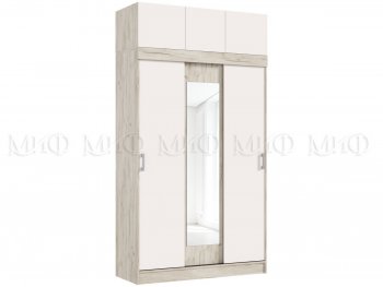 Шкаф-купе 1300 мм +антресоль Роджина крафт/кашемир (Миф) в Урае - uraj.mebel-e96.ru