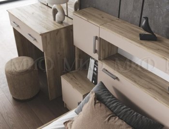 Спальный гарнитур Бася крафт/кашемир (Миф) в Урае - uraj.mebel-e96.ru