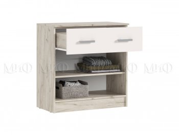 Комод 1 ящик 2 двери Бася крафт/кашемир (Миф) в Урае - uraj.mebel-e96.ru