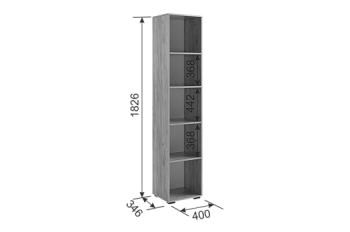 Шкаф с антресолью 1200 мм Бери К2 белый (Мебельсон) в Урае - uraj.mebel-e96.ru