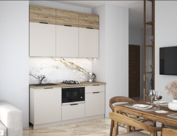 Кухонный гарнитур 1800 мм Бохо (Стиль) в Урае - uraj.mebel-e96.ru