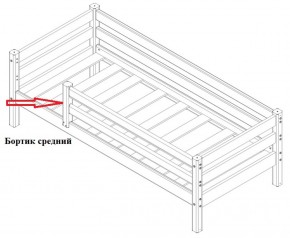 Бортик средний (1338*600) для Кровати Сонечка в Урае - uraj.mebel-e96.ru | фото