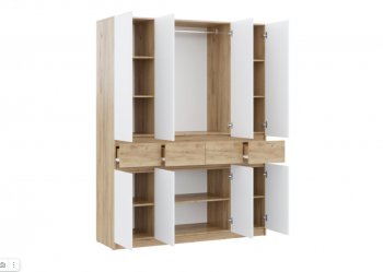 Шкаф 1600 мм Бостон Лайт ШК-004 белый (Стиль) в Урае - uraj.mebel-e96.ru