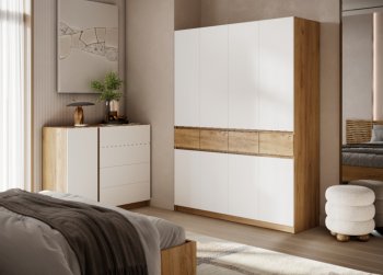 Спальный гарнитур Бостон Лайт белый (Стиль) в Урае - uraj.mebel-e96.ru