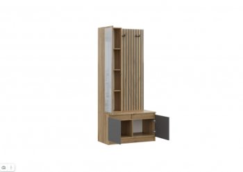 Прихожая Бостон Лайт с антрес. серый (Стиль) в Урае - uraj.mebel-e96.ru