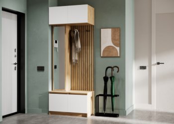 Прихожая Бостон Лайт комп.1 белый (Стиль) в Урае - uraj.mebel-e96.ru