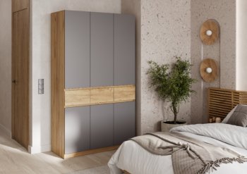 Спальный гарнитур Бостон Лайт серый (Стиль) в Урае - uraj.mebel-e96.ru