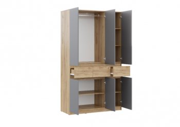 Спальный гарнитур Бостон Лайт серый (Стиль) в Урае - uraj.mebel-e96.ru