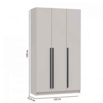 Шкаф 1200 мм 67.12 Брандо ЛДСП Кашемир (высота 2400) (Олмеко) в Урае - uraj.mebel-e96.ru