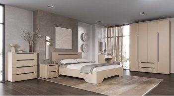 Спальный гарнитур Британа модульный (Лин) в Урае - uraj.mebel-e96.ru