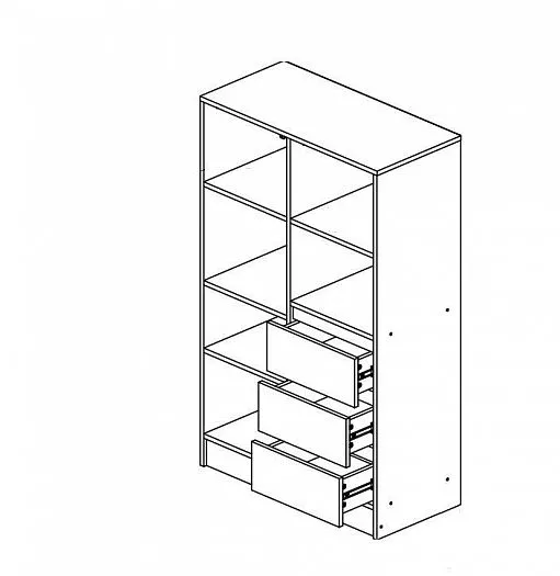 Шкаф комбинированный Челси Color (Миф) в Урае - uraj.mebel-e96.ru