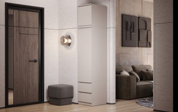 Пенал Челси 450 мм с антресолью Кашемир (Миф) в Урае - uraj.mebel-e96.ru