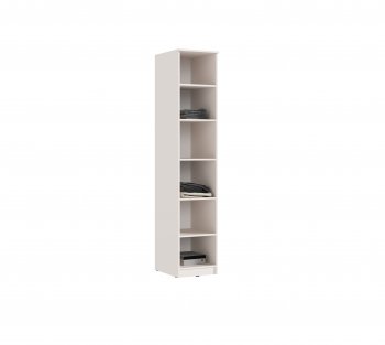 Пенал 400 мм Челси (1 створка) с антресолью, Кашемир (Миф) в Урае - uraj.mebel-e96.ru