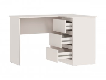 Письменный стол угловой + Стеллаж Челси кашемир (Миф) в Урае - uraj.mebel-e96.ru