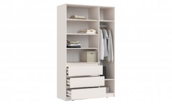 Шкаф 1200 мм Челси с антресолью, сонома/белый (Миф) в Урае - uraj.mebel-e96.ru
