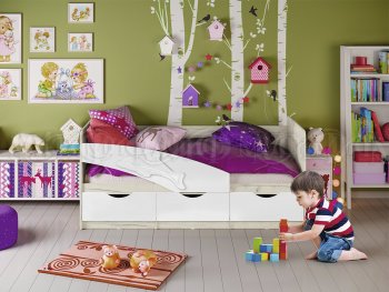 Кровать Дельфин шарли белый (Миф) в Урае - uraj.mebel-e96.ru