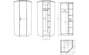 Шкаф угловой Денвер (СБК) в Урае - uraj.mebel-e96.ru