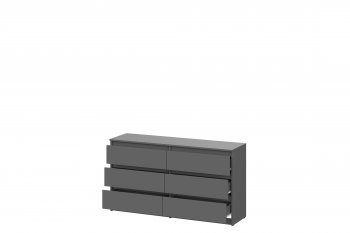 Комод 6 ящиков 1380 мм Денвер (СВ) в Урае - uraj.mebel-e96.ru