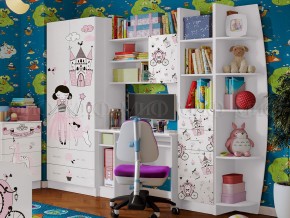 Детская Юниор-2 Принцесса (ЛДСП) модульная в Урае - uraj.mebel-e96.ru