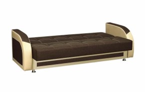 Диван - кровать Феникс (рогожка коричневая/кож. зам. бежевый TEX CREAM) New в Урае - uraj.mebel-e96.ru