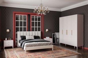 Спальный гарнитур Джали модульный, Льняной (БМ) в Урае - uraj.mebel-e96.ru