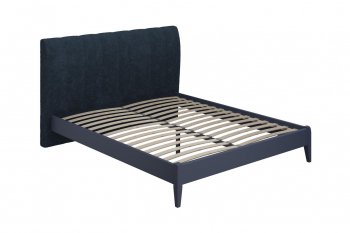 Кровать из массива Джали темный лазурный (БМ) в Урае - uraj.mebel-e96.ru