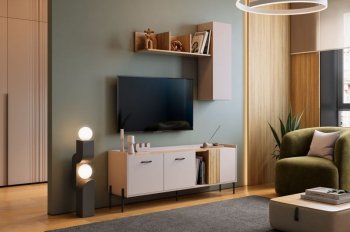 Стенка Доминика модульная  (Мебельсон) в Урае - uraj.mebel-e96.ru