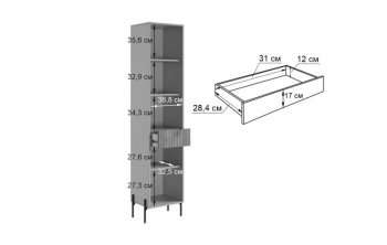 Стенка Доминика К3 (Мебельсон) в Урае - uraj.mebel-e96.ru